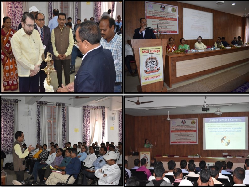 13. State level workshop on” E-content Development on higher education 